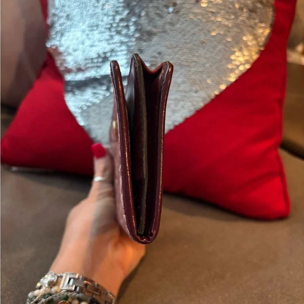 Dior Trotter vintage Burgundy Monogram Clutch wallet - Picture 5 of 9